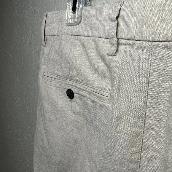 Old Navy Men's 90's Straight Linen-Blend Chino Pants 32x30 55% Linen 45% Cotton - Picture 7 of 9